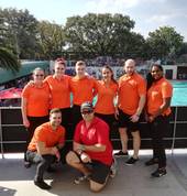 Dr Gert Ferreira working at KES water polo