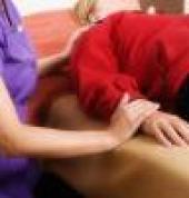 Using the client's hand for biofeedback.