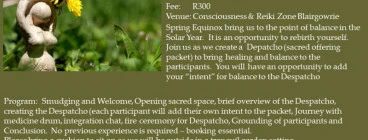 Spring Equinox Shamanic Fire Ceremony &amp; Drum Meditation Blairgowrie Reiki