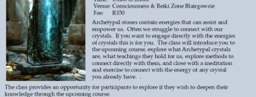 Conscious Crystals : Archetypal Stones Blairgowrie Reiki