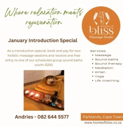 Home of Bliss Massage Introduction Special Parklands Swedish Massage