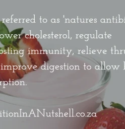 Probiotics - the natural antibiotics. Nutrition in a nutshell
