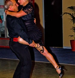 Students dancing a Tango Exhibition.